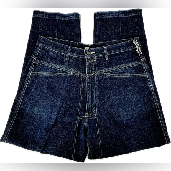 MFG Selvage Oversized Chore Denim Jeans Designer Streetwear. Selvage 36 x 35 - Picture 1 of 12